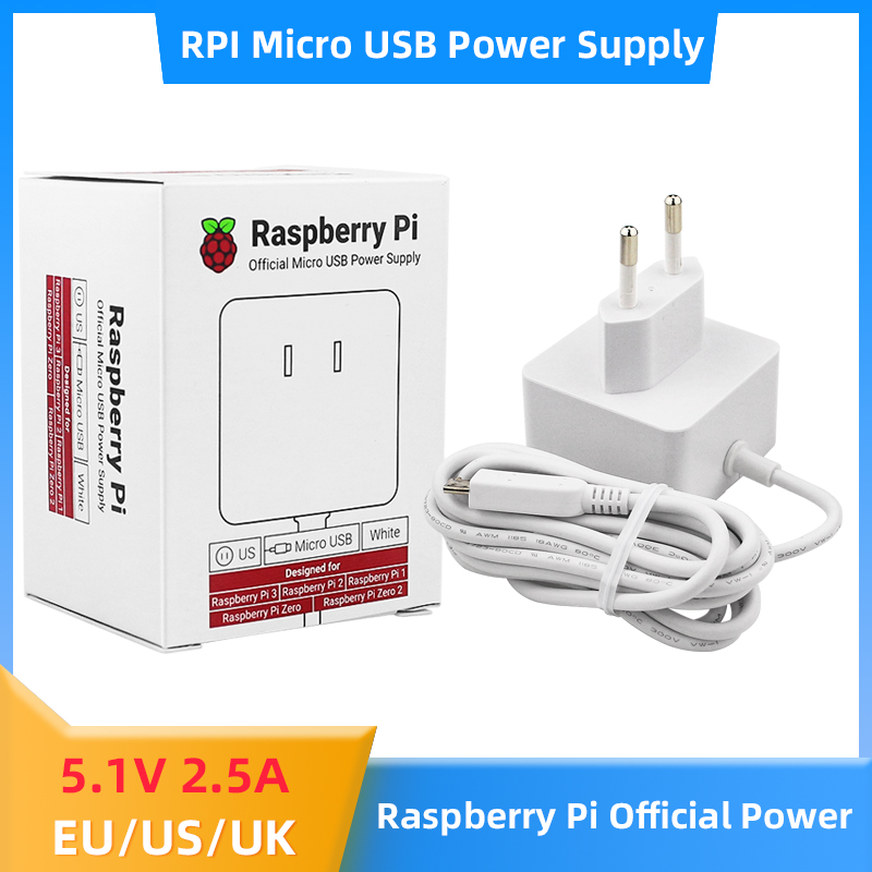 Pi Power Supply - Câble d'alimentation micro USB 18AWG pour
