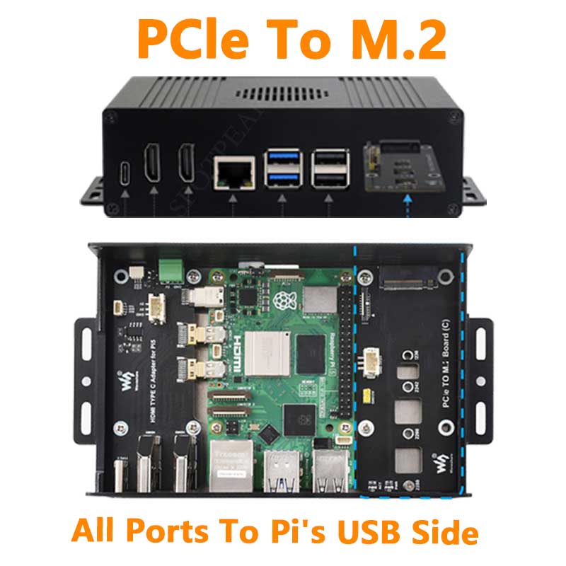 Raspberry Pi 5 - Boîtier Raspberry Pi 5, kit de
