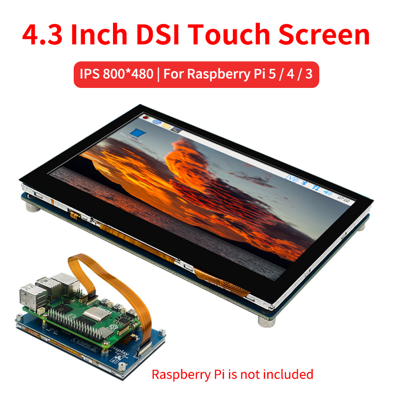 Pi 5 Case - Écran tactile DSI de 4.3 pouces