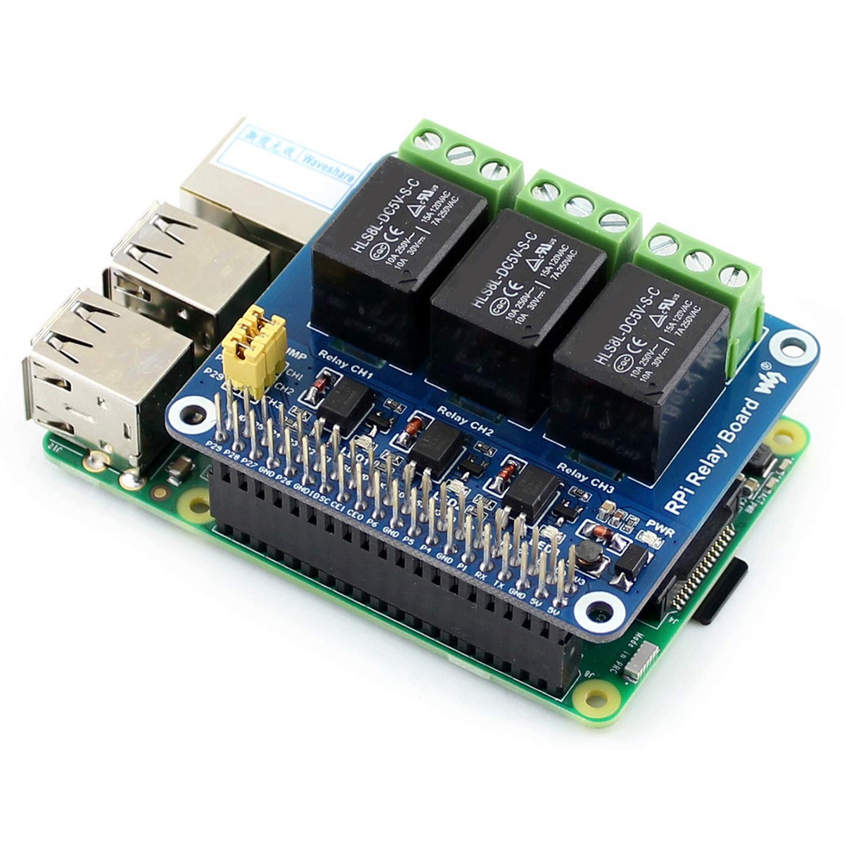 Raspberry Pi Kit - Module de relais 3 canaux 5V