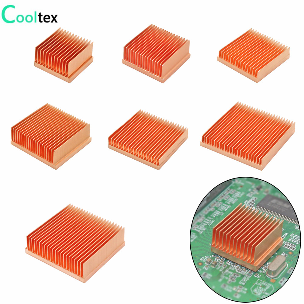 Pi Cooler - Dissipateur thermique en cuivre pur, bricolage,