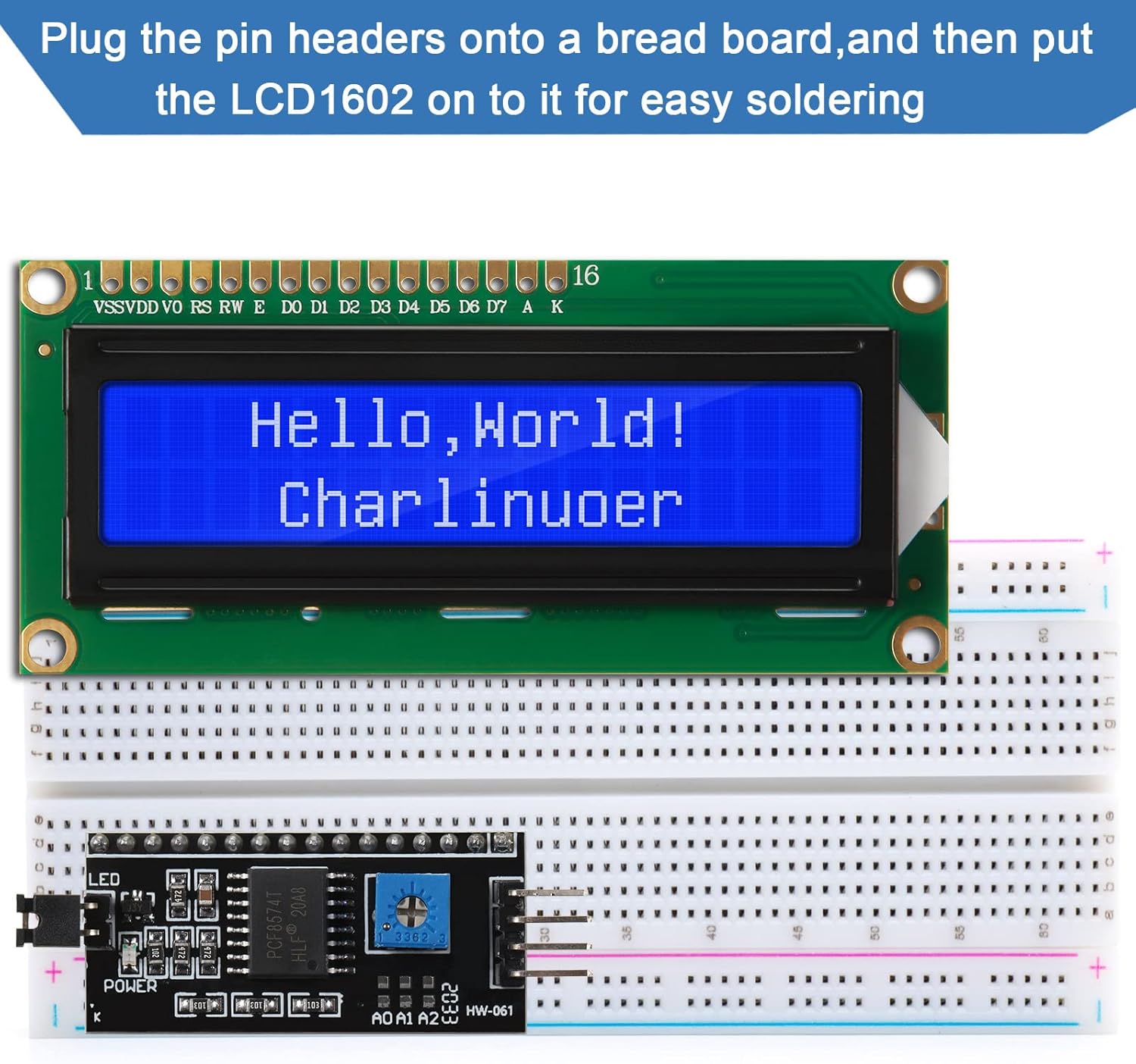 Raspberry Pi 4 - 1 ensemble de module LCD 1602