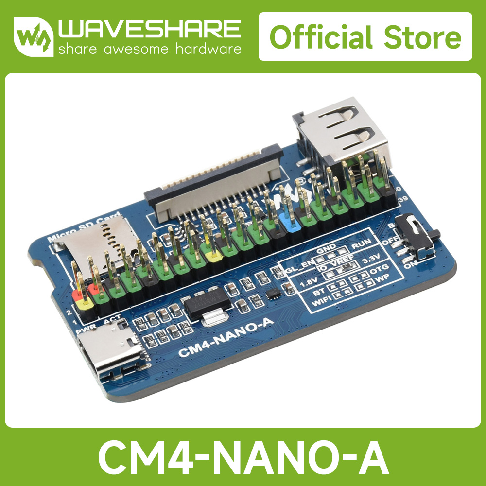 Raspberry Pi 4 - Carte de base Nano Waveshare (A)