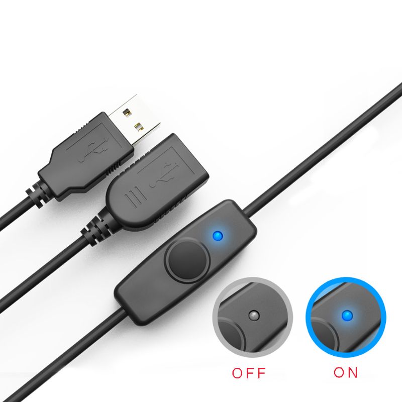 Pi Camera Cable - Câble d'extension USB 2.0 avec interrupteur