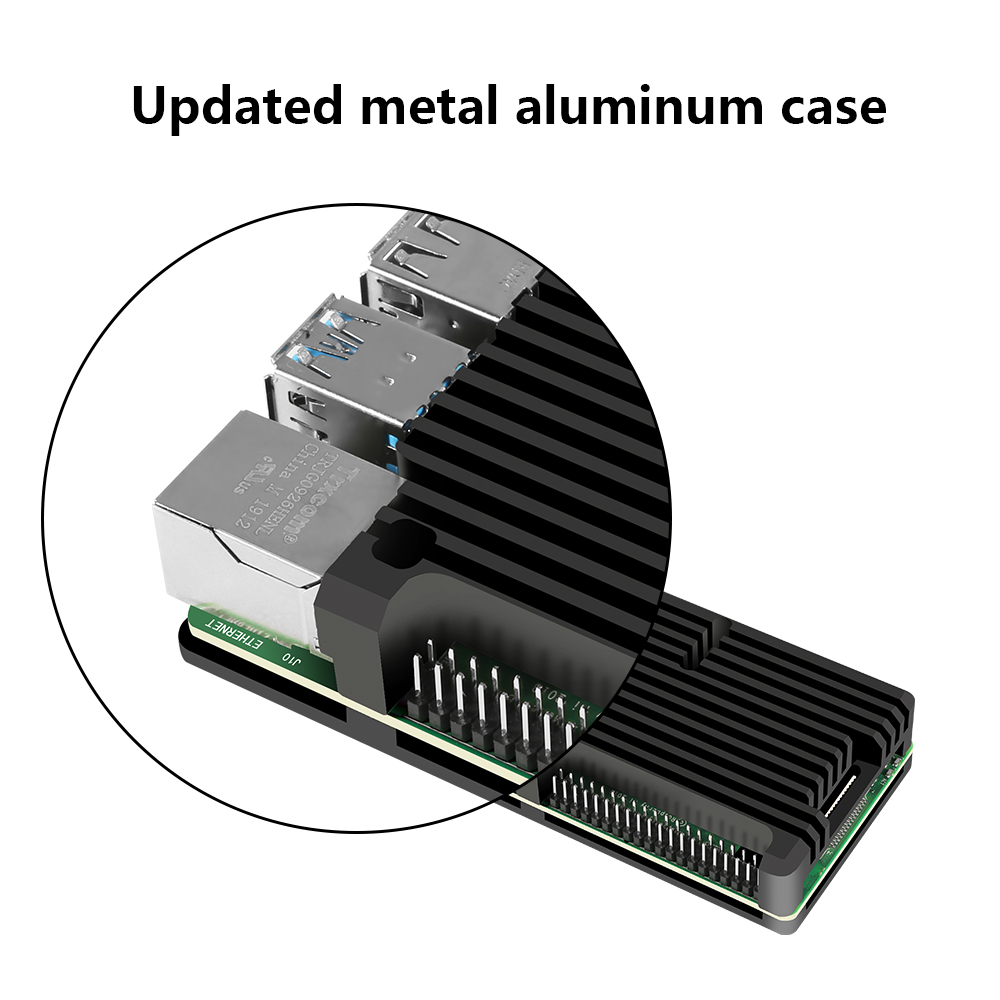 Boîtier en aluminium blindé po - Pi 4 Case avis et prix