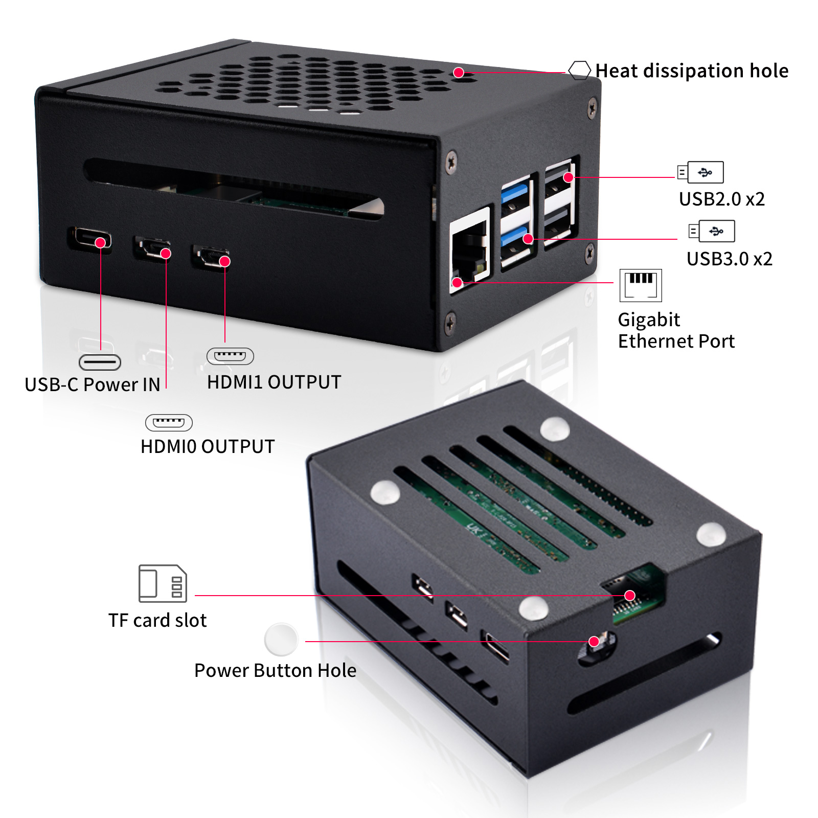 Boîtier métallique Raspberry P - Pi 5 Case avis et prix