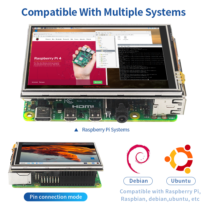 Écran tactile Raspberry Pi 4 d - Pi 4 Case avis et prix