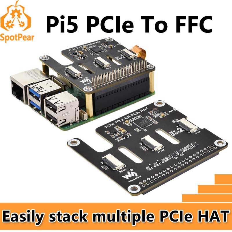 Raspberry Pi 5 PCIe vers 2-CH  - Pi Cooler avis et prix