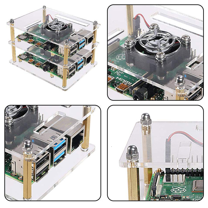 Boîtier Raspberry Pi 4B 3B 3B  - Pi Cooler avis et prix
