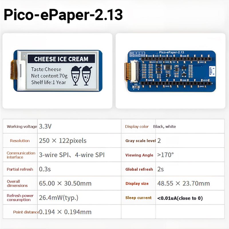 B68A pour Raspberry Pi Pico E- - Pi Display avis et prix