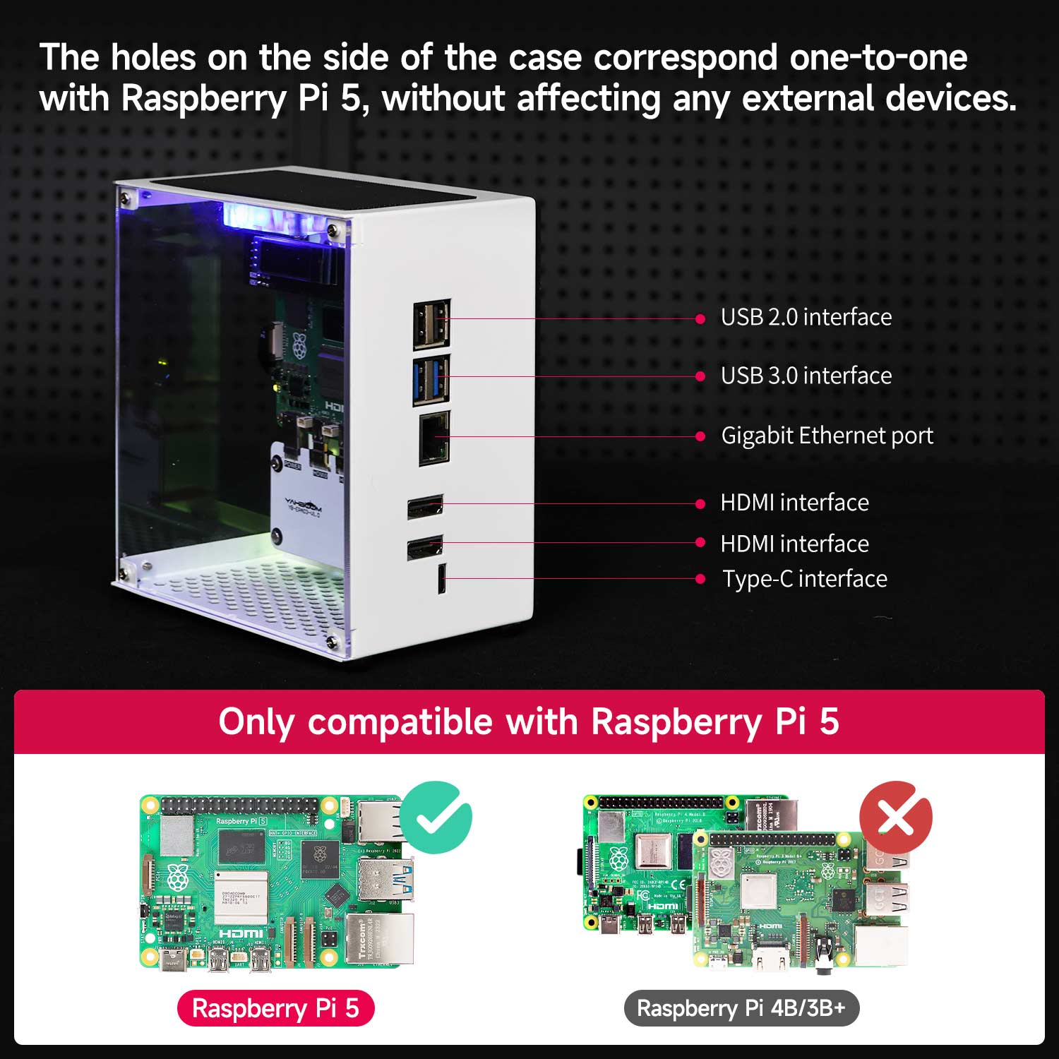 Kit de protection de boîtier R - Pi 5 Case avis et prix